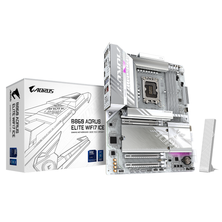 Gigabyte B860 AORUS ELITE WIFI7 ICE motherboard