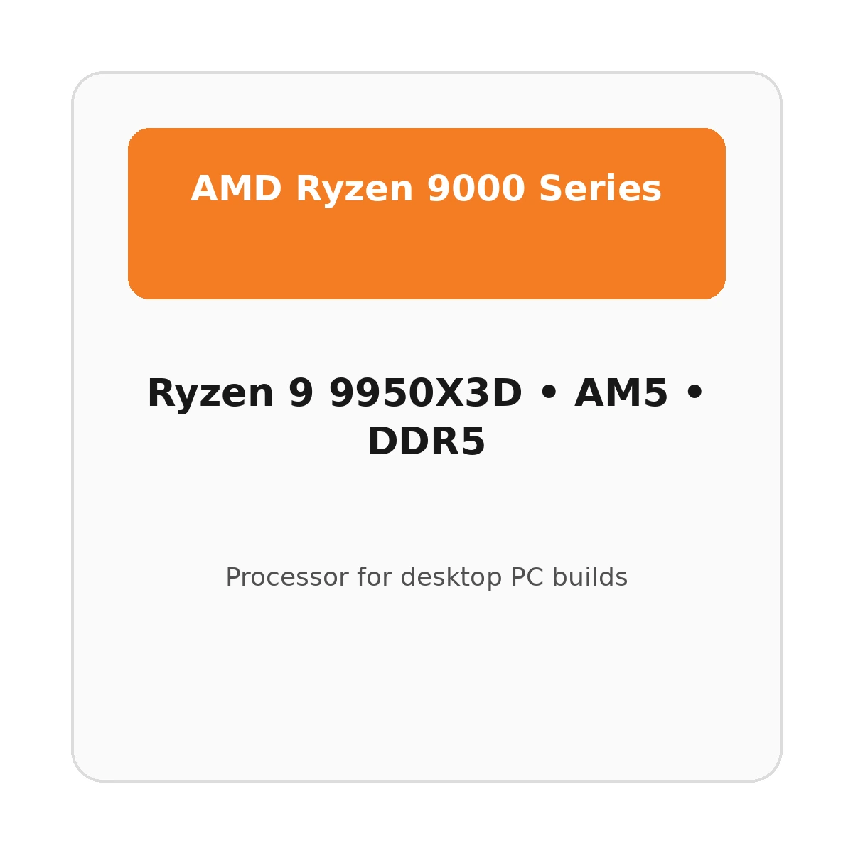 AMD Ryzen 9 Ryzen 9 9950X3D processor