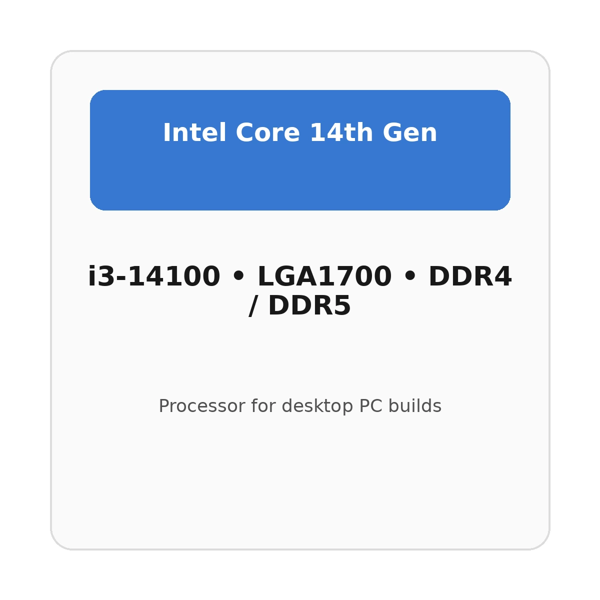 Процессор Intel Core i3 i3-14100