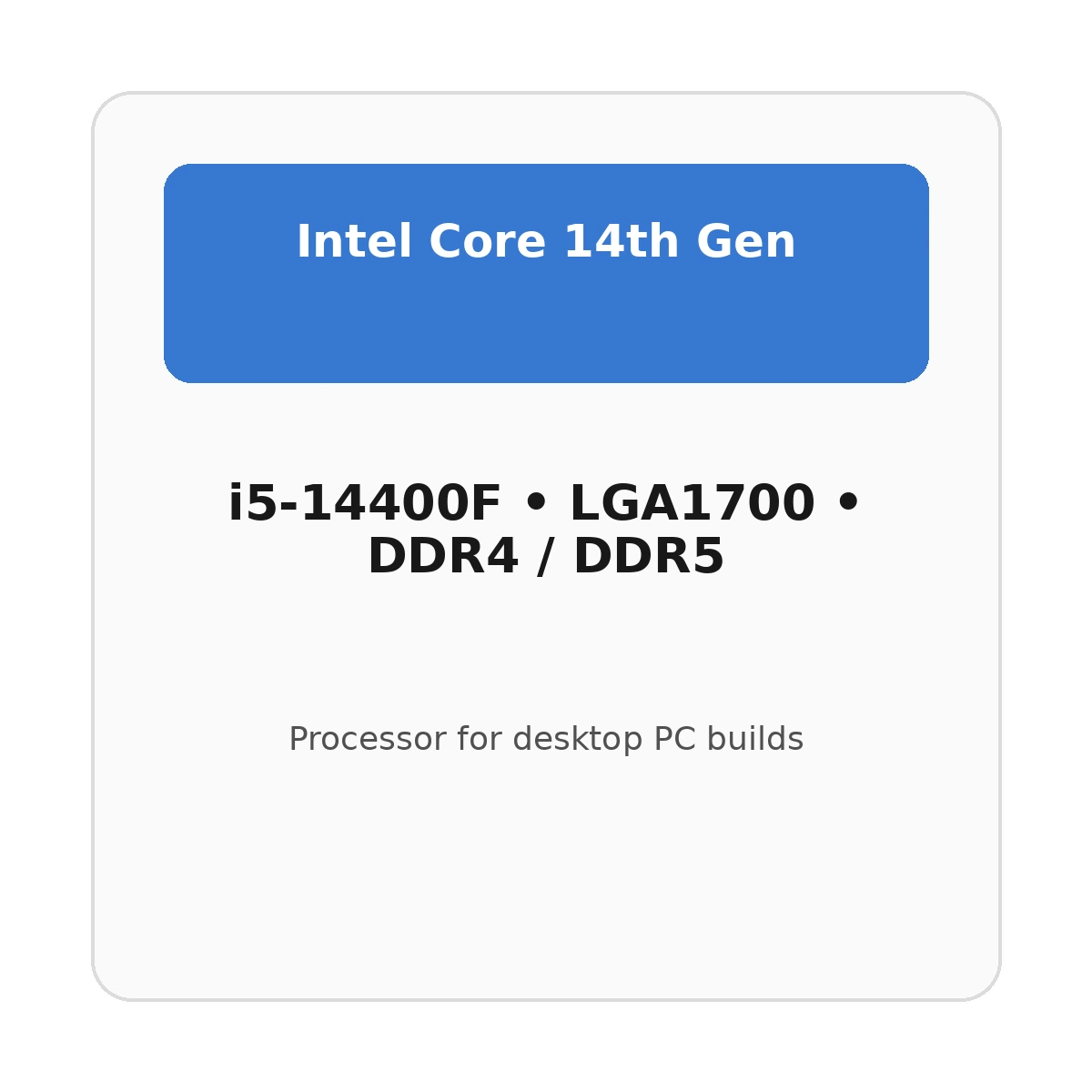 מעבד Intel Core i5 i5-14400F