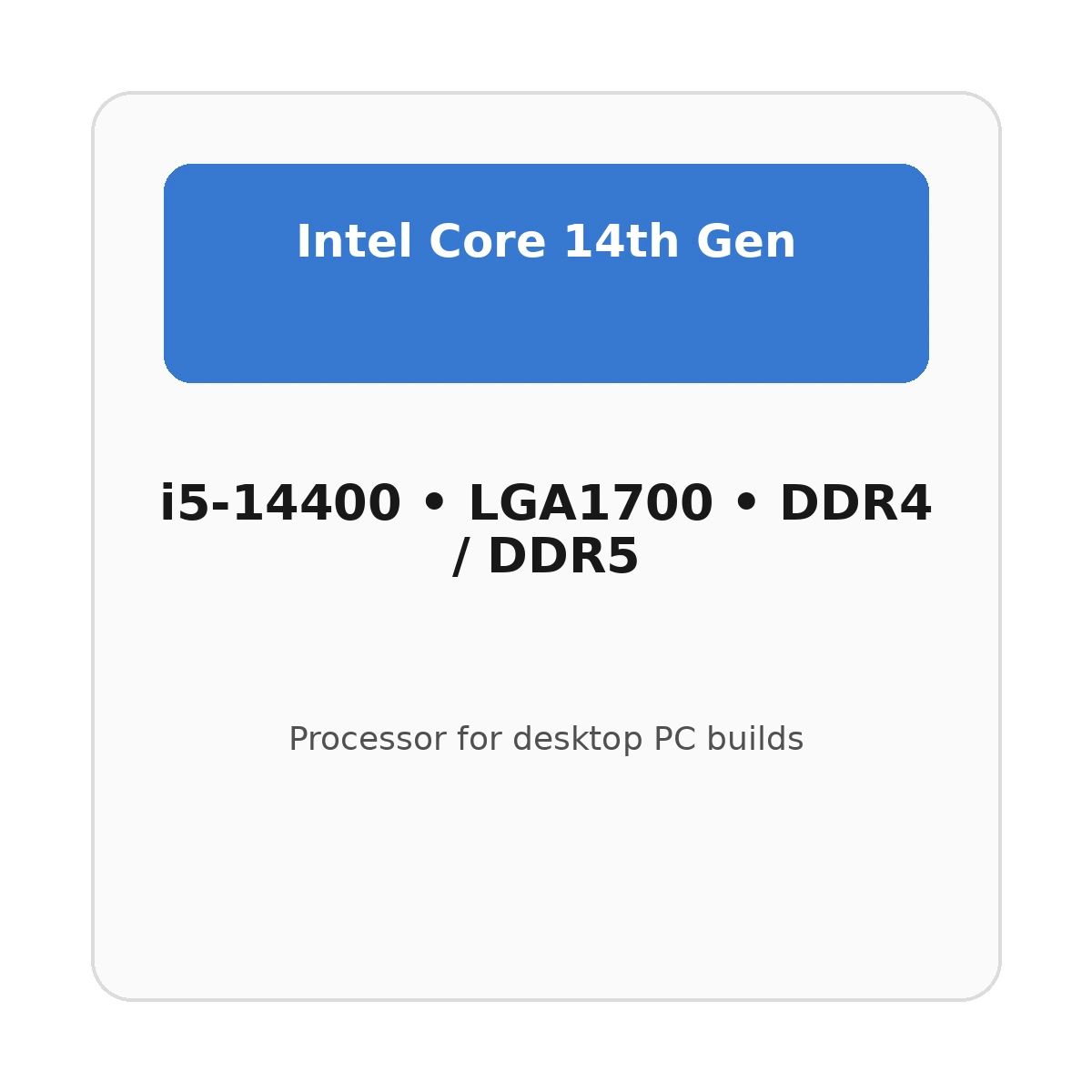 Intel Core i5 i5-14400 processor