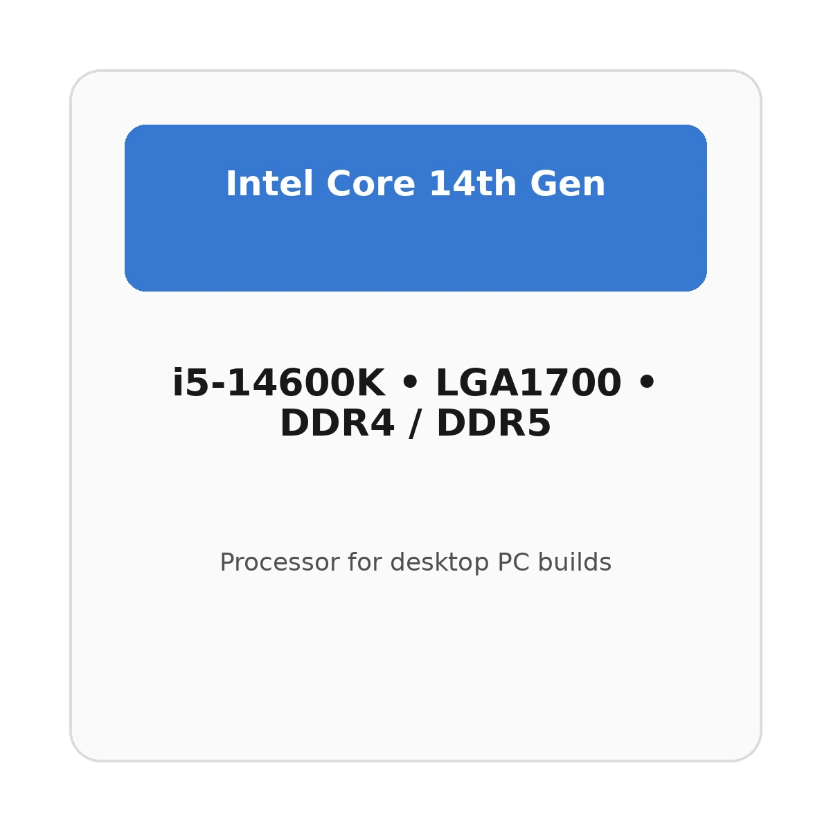 Intel Core i5 i5-14600K processor