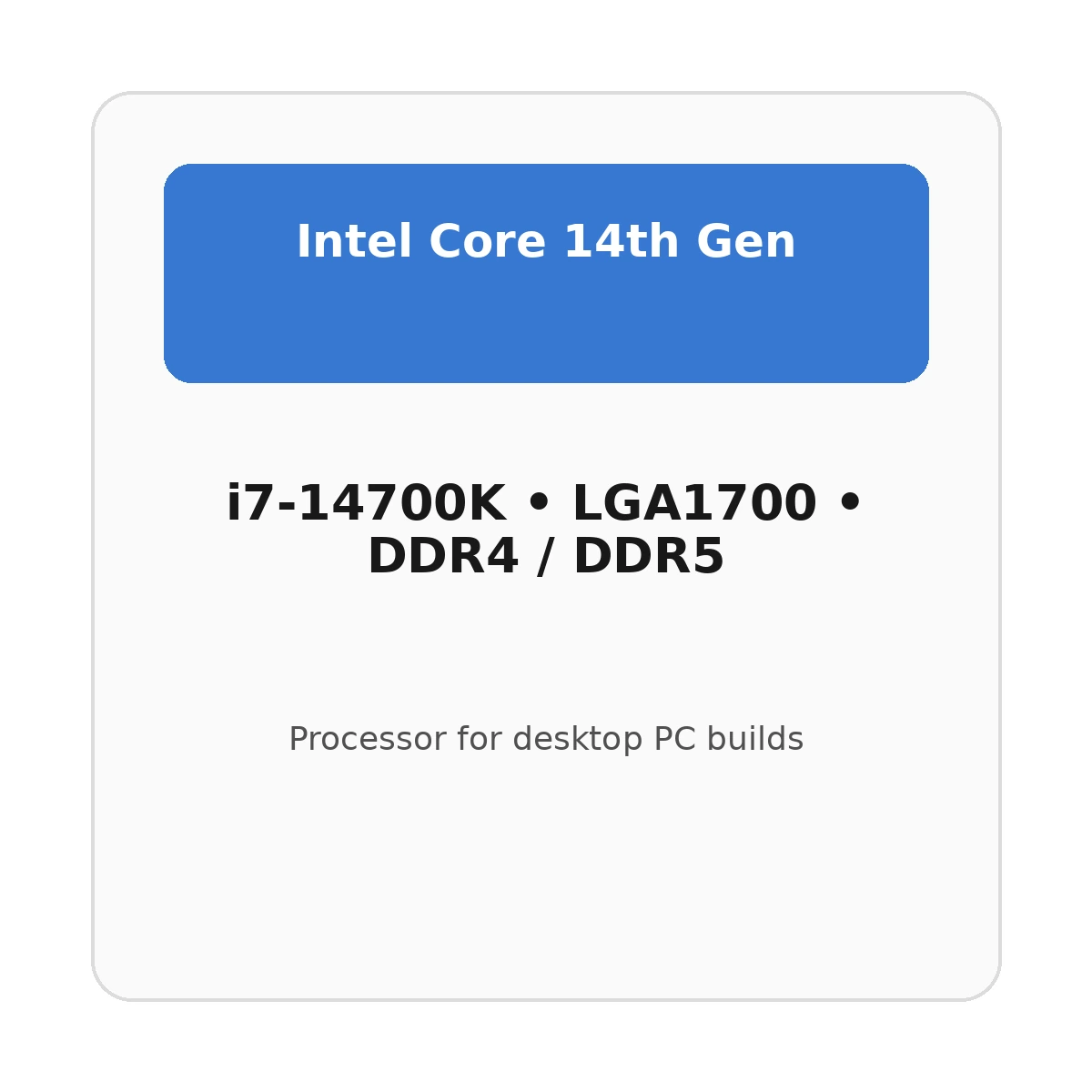 Intel Core i7 i7-14700K processor