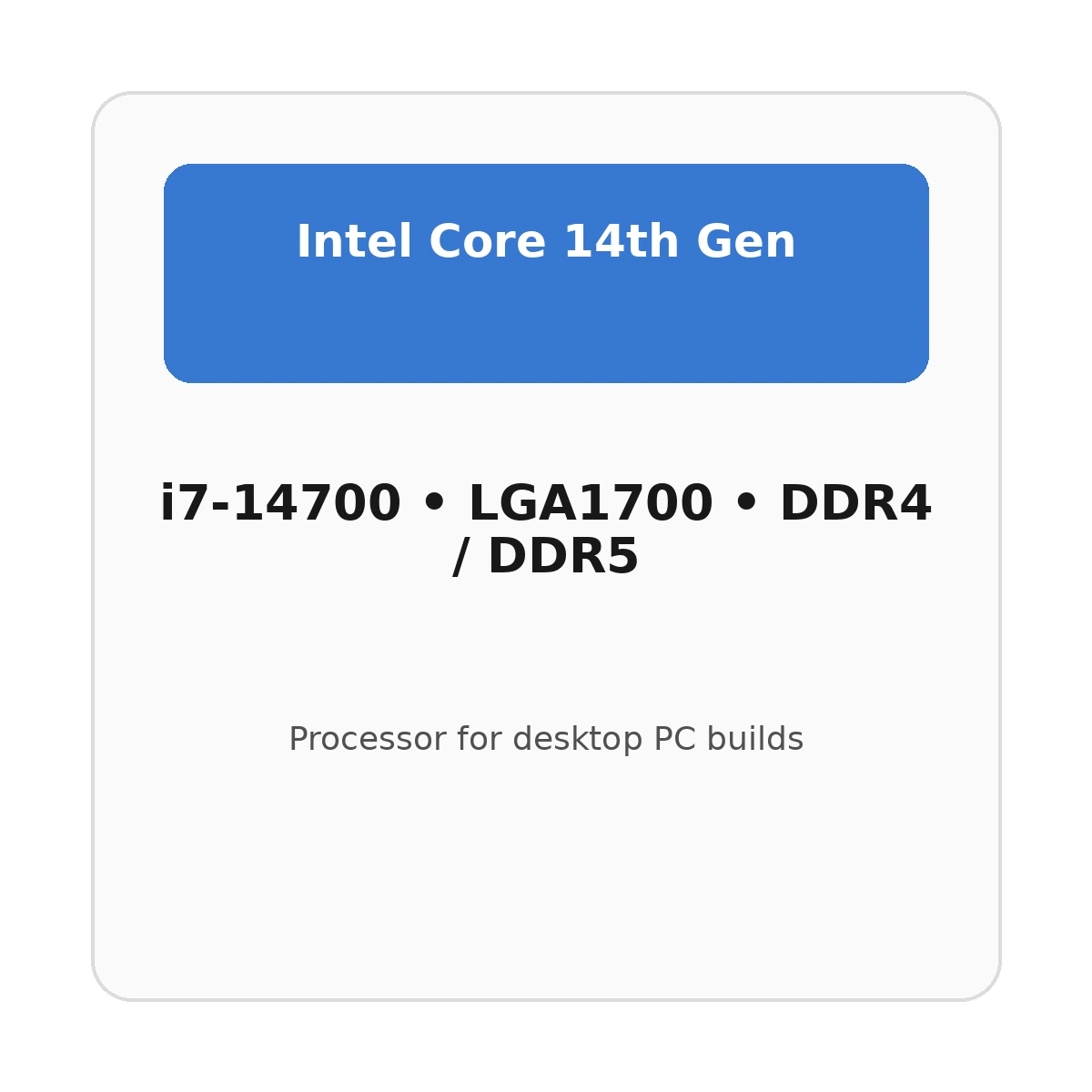 Intel Core i7 i7-14700 processor