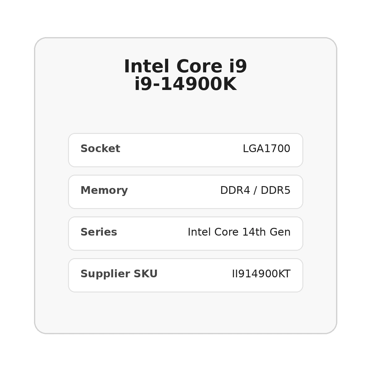 מעבד Intel Core i9 i9-14900K