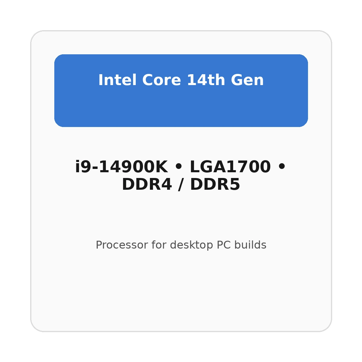מעבד Intel Core i9 i9-14900K